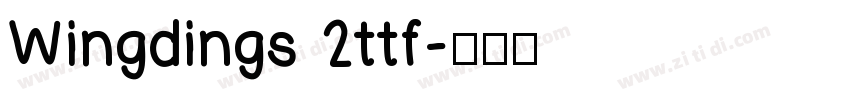 Wingdings 2ttf字体转换